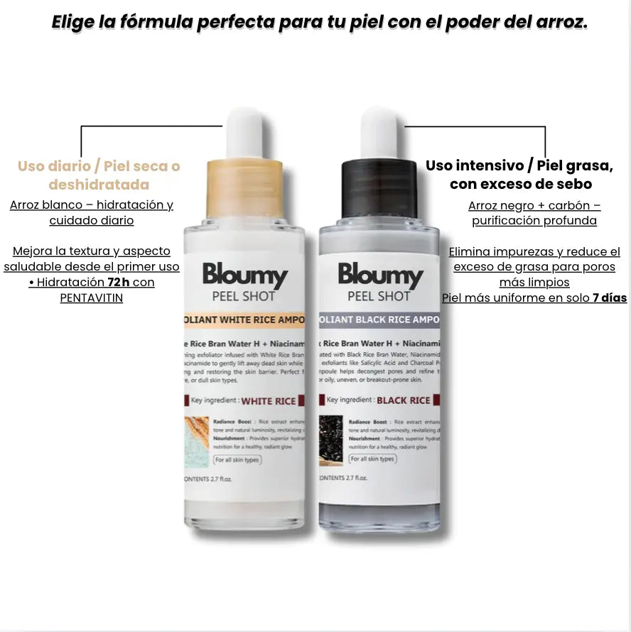 Siero esfoliante al riso – Pulizia profonda