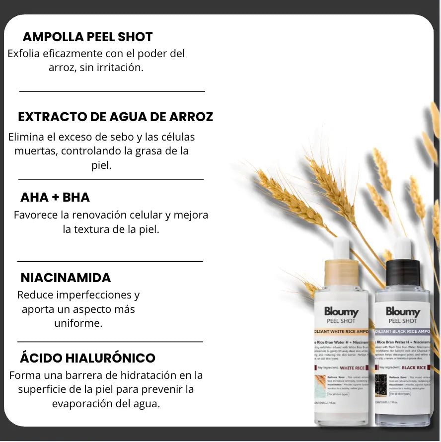 Siero esfoliante al riso – Pulizia profonda